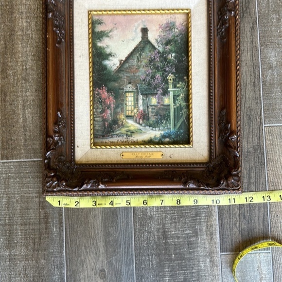 Holly Cottage Marty BELL auténtic original paint 1995 #416/750 8x6 canvas wood - Picture 3 of 8